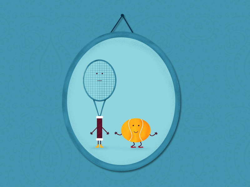 Best Friends or Not... #03 animation ball giff illustration tennis