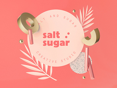 Salt and Sugar Creative Studio / Branding branding agency branding design corporate branding creative studio logo pastel color pink