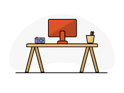 Desk Illustration