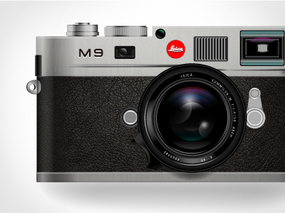 Leica M9 camera illustration leica