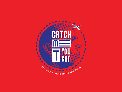 Catch Me If You Can catchmeifyoucan graphic grunge halftone illustration retro theater theater branding theater design typography