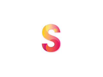 S is for sunset. 36sdaysoftype font gradient letter s sunset type