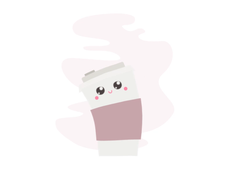 National Coffee Day! animation character coffee cup cute dance day illustration