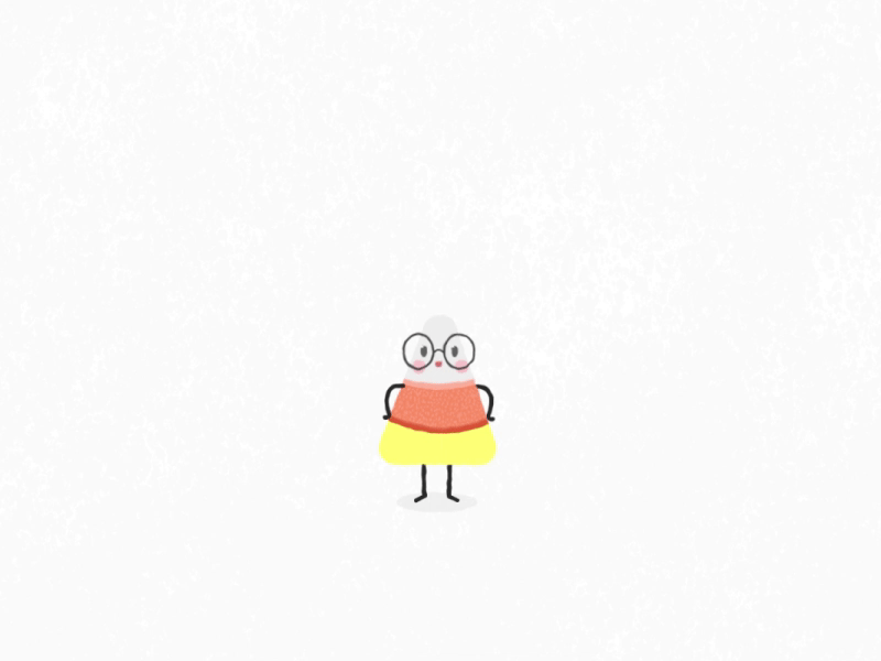 Do you like my dress? candy candy corn character character animation cute halloween
