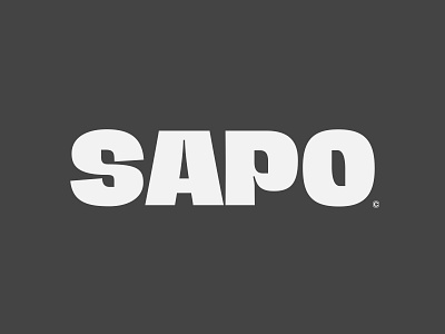 SAPO LOGO Wordmark black branding design graphic design letters logodesign vector wordmark wordmark logo