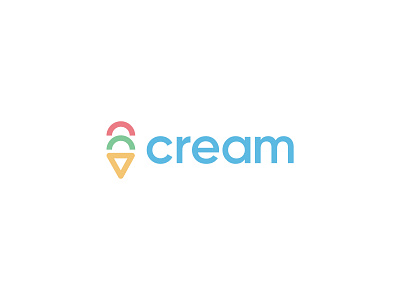 Cream Logo branding design graphic design icon logo typography vector work in progress