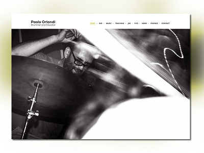 Drummer & Teacher - One page site