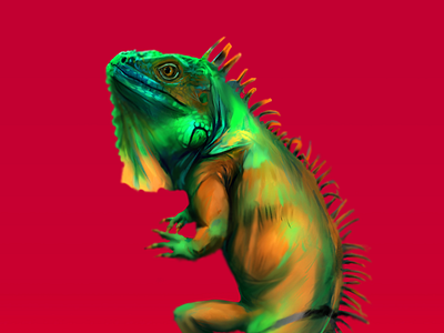Iguana art digital art digital painting painting photoshop