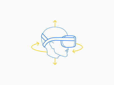 Oculus Quest Head Rotation aucta face icon illustration minimalistic nucleusicons oculus oculus quest oculus rift technical technique virtual reality vr