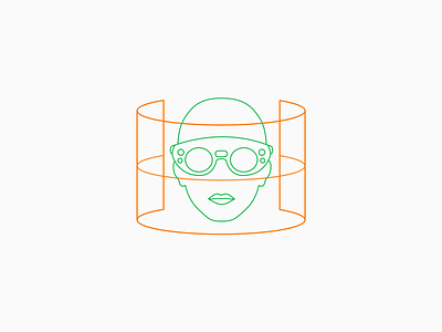 Magic Leap 360 Degree View ar aucta augmented reality icon illustration magicleap minimalistic nucleusicons