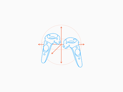 Six Degrees of Freedom (6DOF) HTC Controller 6dof htc iconset illustration minimalistic nucleusicons technical virtualreality vr