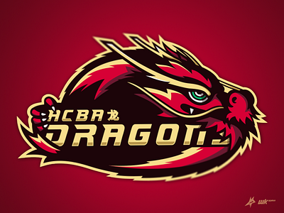 ACBA Dragons Mascot Logo. brand branding chinese dragon esports identity logo mascot sports