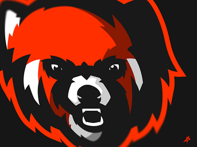 Red Panda animal brand esports gamer gaming identity logo mascot red panda sports