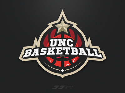 UNC Basketball Logo badge basketball brand coach emblem identity logo mascot sports star