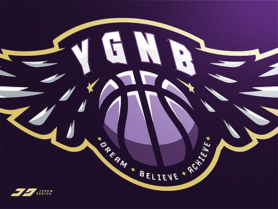 You Got Next Basketball Logo badge basketball brand emblem identity illustration logo sports wings wingsart