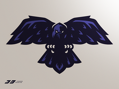 Ravenous Esports Raven Mascot Logo brand branding crow esports gaming identity illustration logo mascot raven sports