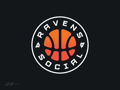 Sydney Ravens Social Basketball Team badge basketball brand branding emblem illustration logo sports