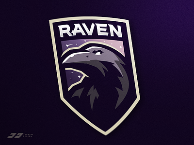 Raven Mascot Logo badge brand branding emblem esports gaming identity logo mascot sports