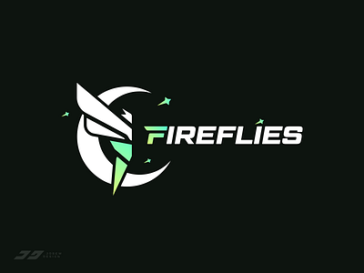 Fireflies Esports Logo brand branding esports firefly gaming identity insect logo mascot nature night sports