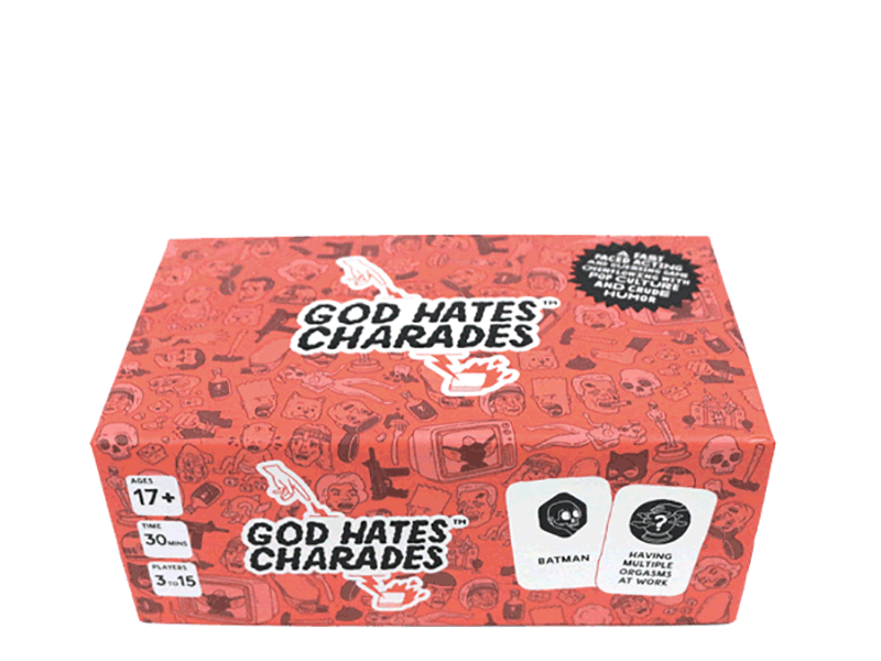God Hates Charades Exposed animation board game fun game gifs product shot stop motion
