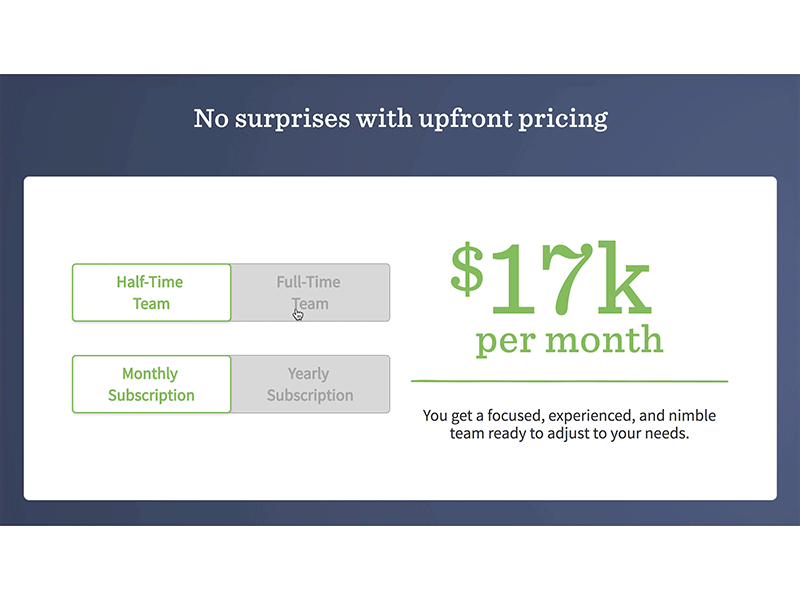 Pricing Calculator