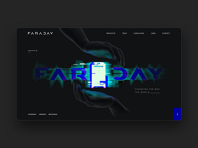 Faraday home ui uxui webdesign website website design