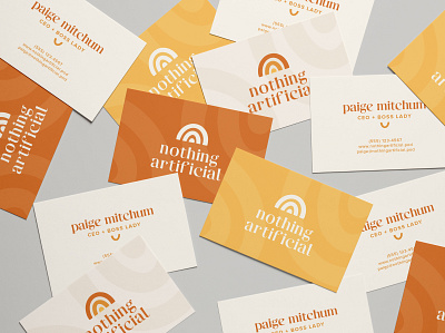 Nothing Artificial // Branding brand branding business cards logo print design