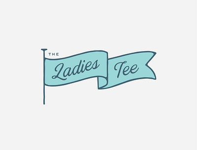 Ladies Tee Logo apparel branding flag golf apparel golf brand golf logo identity logo