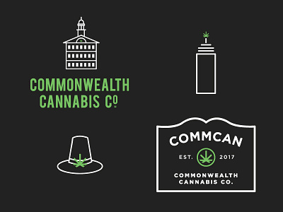 Commcan // Dead 2 boston branding cannabis dispensary logo ma marijuana massachusetts weed