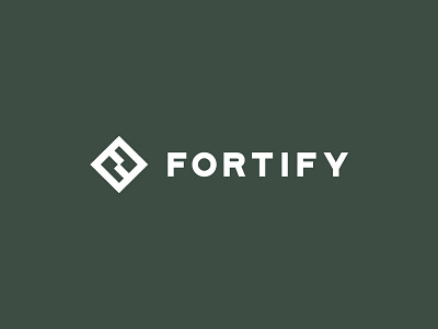 Fortify 3d printing bold bold logo brand branding lockup logo logo lockup sans serif