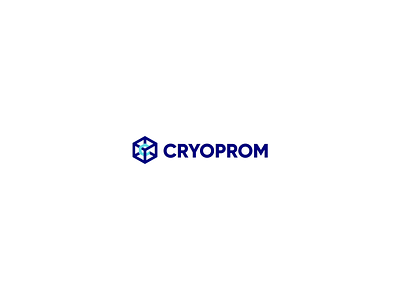 Cryoprom Logo animation branding branding and identity branding design concept cryo cryogenic factory identity industry logo logo design logotype manufacture plant