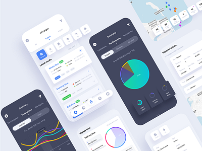 Cargo Analytics App analytics analytics app app app ui app ui ux app ux application cargo diagrams interaction interface ios logistics marine maritime research researcher user experience user research user testing
