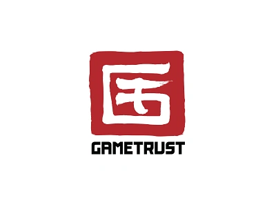 Official GAMETRUST Mark | Logo ©2017 GAMETRUST brand game games gametrust identity logo logos mark trust video video game video games