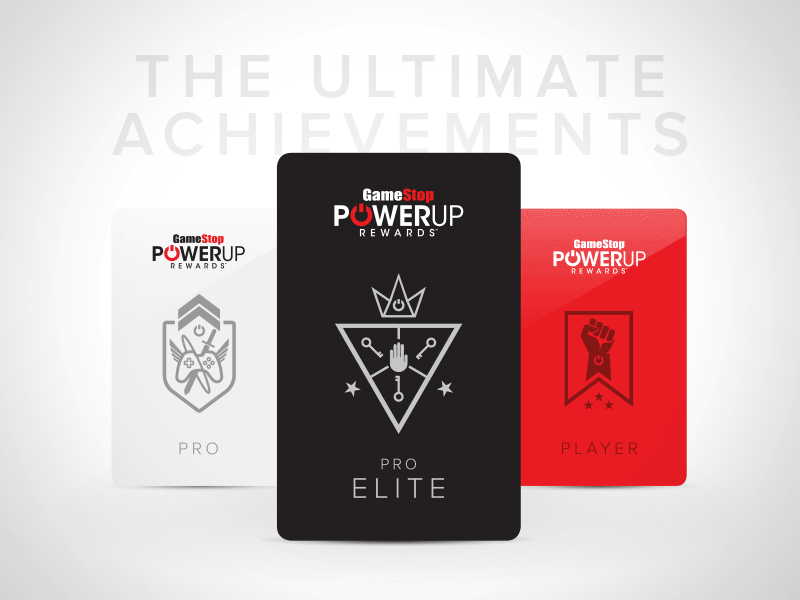 PowerUp Rewards - Tier Identity & Icons gamestop icon identity logo power power up power up rewards rewards tiers up