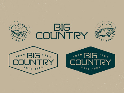 Big Country badge big big country brand branding country hill identity illustration logo mark ranch