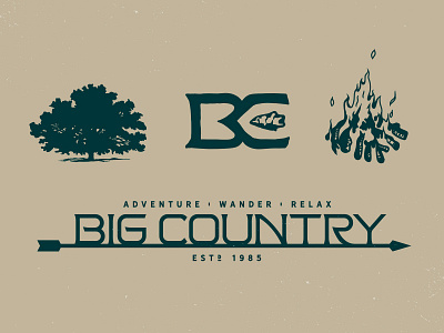 Big Country (cont.) badge big big country brand branding country hill identity illustration logo mark ranch