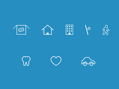 Icons CEMBR brand branding icons insurance pictograms