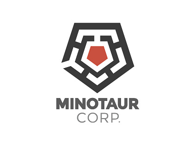 Minotaur Corporation Logo. design fun graphic graphic design logo practice tattoo