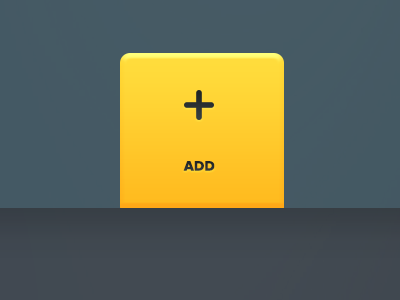 Active Navigation Item add button nav navigation ui web web app yellow