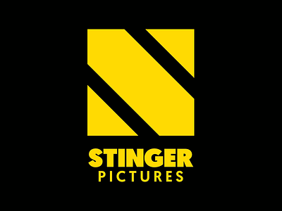 Stinger Pictures Logo design graphic graphic design logo stinger stinger pictures yellow