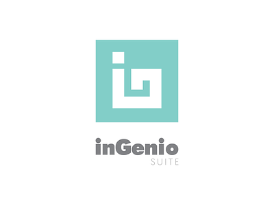 inGenio logo branding design graphic graphic design logo logo design suite turquoise