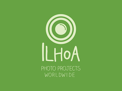 Ilhoa - Photo Projects Worldwide camera design graphic design green logo logo design photography