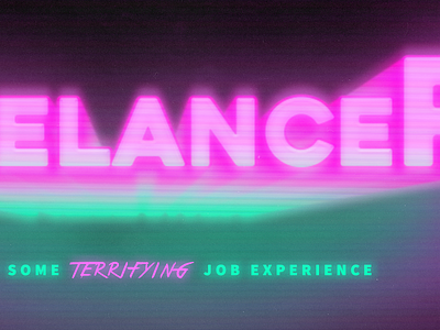 Freelancer - He's got some TERRIFYING job experience brand branding design film freelancer graphic design logo movie short film