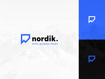Nordik adobe illustrator branding graphic design logo logo design n nordic nordik