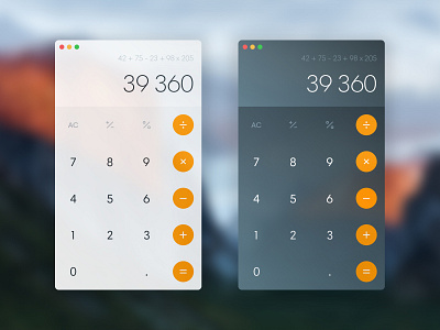 Daily UI - 004 - Calculator adobe illustrator adobe photoshop apple design calculator design mac os x redesign ui ux design