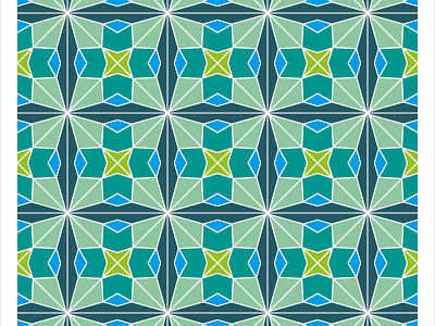 geometric seamless pattern (Vector) art blue design geometic geometric design green seamless