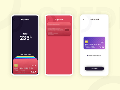 Credit Card branding dailyui mobile app product design ui ux visual design