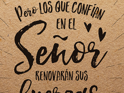 Los que confían en el Señor calligraphy cursive font graphic hand drawn font hello sunshine font lettering script spanish type typography