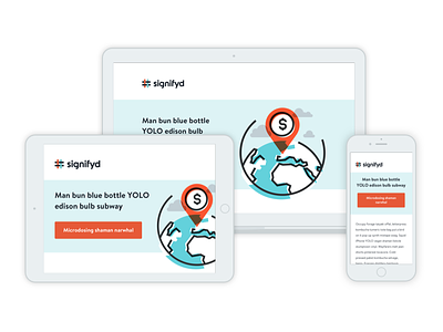 Responsive Email Template for Signifyd