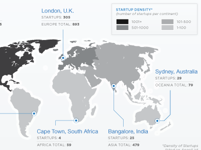 Startup Density Map
